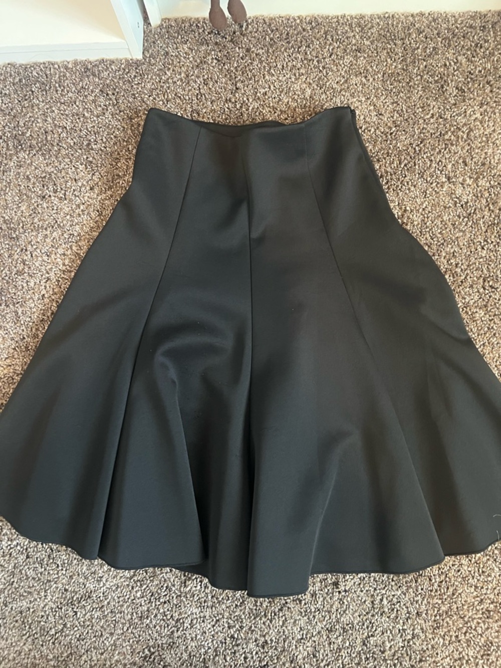 Vince Camuto Black A-Line Flared Skirt - Picture 2 of 6